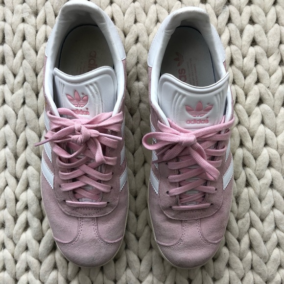 Adidas Gazelle Pink Blush Suede Sneakers - Picture 2 of 8
